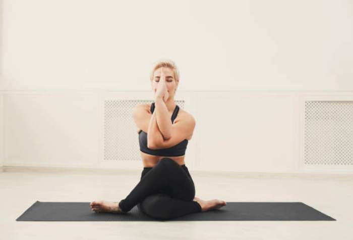 Eagle Arms Pose