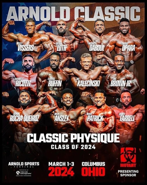 Arnold Classic 2024 Classic Physique Roster