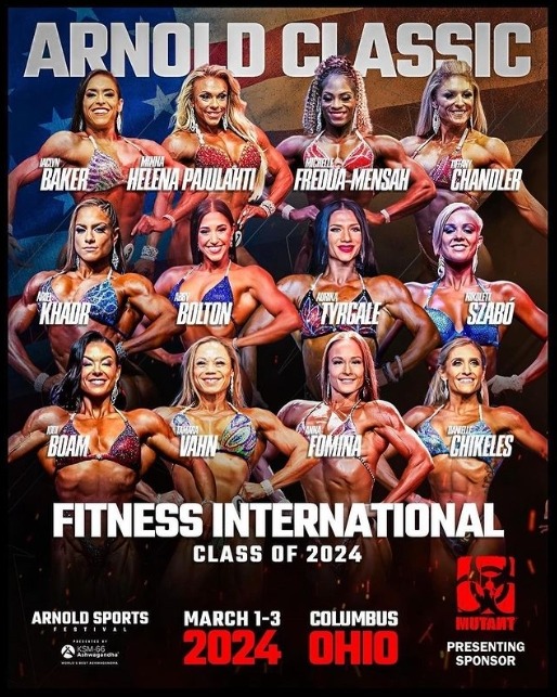 Arnold Classic 2024 Fitness International Roster