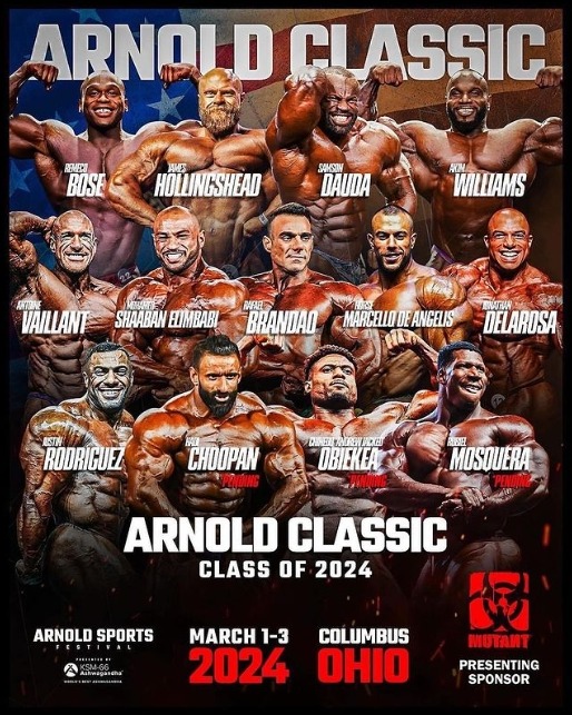Arnold Classic 2024 Men's Open Roster